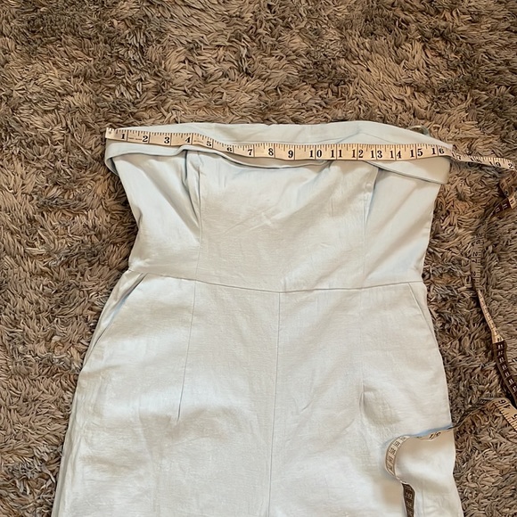 Runaway strapless wide leg baby blue jumper - Picture 6 of 12